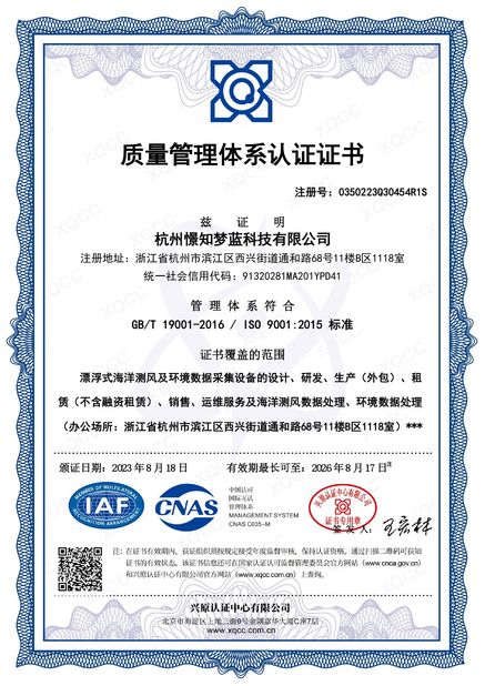 چین Hangzhou Blue Aspirations Technology Co., Ltd. گواهینامه ها